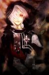  allen_walker d.gray-man fanart hood male prodigy_bombay red_eyes scar short_hair solo timcanpy uniform white_hair 