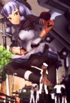  4boys 4girls female_admiral_(kantai_collection) giantess highres kantai_collection long_hair mikumikudance multiple_boys multiple_girls sailor sierra_(ws) very_long_hair 