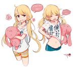  futaba_anzu highres idolmaster idolmaster_cinderella_girls shorts twintails 