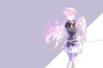  1girl fire_emblem fire_emblem_if gloves hairband kuzumosu long_hair pink_hair soleil_(fire_emblem_if) solo sword violet_eyes weapon 