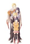  2boys 2girls :d ahoge bandages black_hair blonde_hair blue_eyes blush boruto:_naruto_the_movie family father_and_daughter father_and_son grin hand_on_hip hands_on_another&#039;s_shoulders head_tilt husband_and_wife hyuuga_hinata jacket lavender_eyes looking_at_viewer mother_and_daughter mother_and_son multiple_boys multiple_girls naruto open_mouth open_toe_shoes shoes short_hair skirt smile spiky_hair szk_sssk thigh-highs uzumaki_boruto uzumaki_himawari uzumaki_naruto white_background 