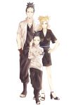  1girl 2boys black_eyes black_hair blonde_hair boruto:_naruto_the_movie breasts cleavage crossed_arms facial_hair family father_and_son goatee green_eyes hand_in_pocket hand_on_another&#039;s_shoulder hand_on_hip high_heels husband_and_wife jewelry looking_at_viewer mother_and_son multiple_boys nara_shikadai nara_shikamaru naruto necklace open_toe_shoes quad_tails ring_necklace shoes short_hair szk_sssk temari white_background 