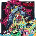  album_cover blue_skin cover cross gashi-gashi headphones horn horns megaphone monster monster_girl pink_hair pointy_ears sharp_teeth skull teeth yellow_sclera 