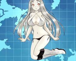  big_breast breast kantai_collection long_hair seaport_hime thigh-highs white_skin 