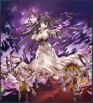  black_hair danua dress gloves granblue_fantasy horns knife lord_of_vermilion minaba_hideo official_art puppet red_eyes 