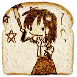  cast_a food food_art japanese_clothes kochiya_sanae lowres miko the_bread_art_project touhou 