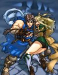  ass bandana bike_shorts blonde_hair castlevania castlevania:_symphony_of_the_night elbow_gloves fingerless_gloves gloves long_hair maria_renard ribbon richter_belmont sash tears whip 