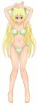  bad_id bikini blonde_hair blue_eyes highres legs llllllll long_hair lying os simple_background swimsuit twintails vista 