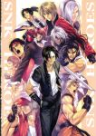  art_of_fighting artbook ash_crimson buriki_one fatal_fury fu&#039;un fu'un haohmaru haoumaru highres homare_(artist) homare_(fool's_art) k&#039; k' kaede_(last_blade) king_of_fighters kusanagi_kyo kusanagi_kyou last_blade male rock_howard ryou_sakazaki ryuuko_no_ken sakazaki_ryo samurai_spirits scan sho_hayate snk tendo_gai terry_bogard trap yagami_iori 