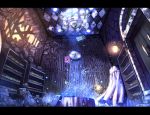  card card_with_aura chandelier clock damage damaged elevator falling_card highres inumaroboya inumaru_(sougen_no_marogoya) persona persona_3 persona_4 room table tarot velvet_room 