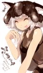  :p cat_ears closed_eyes earrings hands jewelry mushroom oso oso_(toolate) personification pseudohydnum_gelatinosum smile solo tongue white_hair 