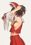  1girl bow breasts go_robots hakurei_reimu japanese_clothes sideboob touhou 