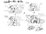  alphago board_game chibi detached_sleeves go google hair_ornament monochrome tomiwo twintails 