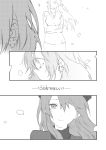  bokutachi_wa_hitotsu_no_hikari comic crossed_arms kousaka_honoka love_live!_school_idol_project monochrome petals translated yomo_tsuka 