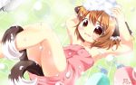  1girl animal_ears brown_eyes brown_hair bubble cat_ears cat_tail chen commentary_request jewelry multiple_tails naked_towel nekomata open_mouth pila-pela short_hair single_earring solo tail touhou towel two_tails wavy_mouth 
