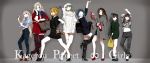  6+girls ;o ;q ^_^ albino alternate_costume arm_at_side arm_behind_head arm_up arm_warmers arms_up asahina_hiyori aunt_and_niece azami_(kagerou_project) bag bangs black_boots black_dress black_eyes black_hair blonde_hair blue_hair blue_pants blue_scarf blue_shirt blunt_bangs boots bracelet brown_eyes brown_hair brown_shoes casual checkered closed_eyes closed_mouth collared_shirt contrapposto copyright_name crossed_ankles denim dress dress_shirt ene_(kagerou_project) eyebrows eyebrows_visible_through_hair facial_mark fashion front-tie_top gloves grandmother_and_granddaughter green_eyes green_hair grey_background grey_gloves grey_jacket grey_pants grin hair_ornament hair_over_one_eye hair_twirling hairband hairclip hand_on_own_cheek hand_on_own_head hat high_heel_boots high_heels highres infinity jacket jeans jewelry kagerou_project kido_tsubomi kisaragi_momo kozakura_mary kozakura_shion legs_apart leopard_print lineup long_hair long_sleeves looking_at_viewer midriff mother_and_daughter multiple_girls navel one_eye_closed one_side_up pants pinky_out pomupon_(ayaram) puffy_short_sleeves puffy_sleeves red_boots red_dress red_eyes red_shoes scarf shirt shoes shoes_removed short_dress short_hair short_sleeves shoulder_bag silver_hair sleeves_past_elbows sleeves_rolled_up smile sparkle standing stomach sunglasses_removed sweater swept_bangs tateyama_ayano thigh-highs thigh_boots thigh_gap tongue tongue_out twintails wavy_hair white_dress white_hair white_hat white_shoes yellow_eyes 