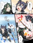  2girls comic defeat eyepatch highres kantai_collection kiso_(kantai_collection) multiple_girls tenryuu_(kantai_collection) translation_request tsukemon 
