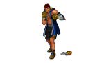  1boy boxing_gloves highres jewelry lip_piercing male_focus mechanical_arm mori_toshiaki_(style) nelson_(kof) official_style piercing ronailson_maia scar single_earring solo the_king_of_fighters the_king_of_fighters_xiv 