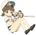  1girl 6+boys :3 :o bangs baseball_bat baseball_cap baseball_mitt baseball_uniform belt black_eyes black_hair blush brothers brown_eyes brown_hair brown_shoes chibi closed_eyes clothes_writing eyebrows eyebrows_visible_through_hair full_body hair_ribbon hairband happy hat heart heart_eyes heart_in_mouth hetero highres holding hug in_palm kneehighs looking_at_another lying male_harem matsuno_choromatsu matsuno_ichimatsu matsuno_juushimatsu matsuno_karamatsu matsuno_osomatsu matsuno_todomatsu miniboy mochi730 multiple_boys on_stomach osomatsu-kun osomatsu-san outstretched_arm person_on_head ribbon shoes short_over_long_sleeves short_sleeves short_twintails shorts siblings sitting smile sportswear stitches text twintails twitter_username white_background white_legwear wristband yowai_totoko 