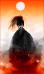  fog japanese_clothes katana kimono kodachi kumo_nokai mist moon ponytail short_sword sword weapon 