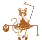  basket grey_hair jewelry mouse mouse_ears mouse_tail nazrin pendant red_eyes short_hair solo souri tail touhou 