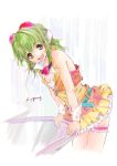  cyprus goggles green_eyes green_hair gumi headset short_hair skirt solo vocaloid 