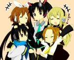  akiyama_mio ayase08 cosplay hatsune_miku hatsune_miku_(cosplay) hirasawa_yui k-on! kagamine_len kagamine_len_(cosplay) kagamine_rin kagamine_rin_(cosplay) kaito kaito_(cosplay) kotobuki_tsumugi megurine_luka megurine_luka_(cosplay) multiple_girls nakano_azusa pun2 sailor_collar tainaka_ritsu vocaloid 