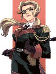  blonde_hair eyepatch lowres military military_uniform original ponytail punpun uniform whip 