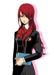  long_hair persona persona_3 red_eyes red_hair redhead ribbon school_uniform yoshida_shiro 