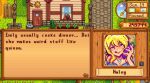  1girl breasts cleavage haley_(stardew_valley) pupoo screencap stardew_valley 