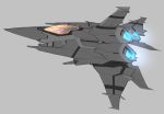  grey_background gyruss jason_robinson no_humans space_craft starfighter 