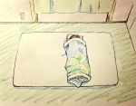  1boy blanket color_trace electric_socket futon lonely male_focus matsuno_osomatsu osomatsu-kun osomatsu-san sleeping solo umatakashi 