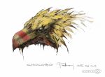  artist_request bird chocobo concept_art final_fantasy final_fantasy_fortress final_fantasy_xii highres no_humans official_art paint solo source_request tattoo white_background 