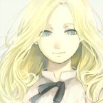  1girl absurdres blonde_hair blue_eyes commentary_request ei_(13805181) facing_viewer highres light_smile marnie omoide_no_marnie ribbon solo 