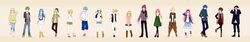  6+boys 6+girls :d :o ;o absurdres ahoge alternate_costume alternate_hairstyle american_flag_bow anzu_(o6v6o) arm_at_side arms_behind_back bangs bare_legs baseball_cap beanie beige_background belt black-framed_glasses black_legwear black_pants black_scarf black_shoes blazer blonde_hair blue_eyes blue_hair blue_legwear blue_pants blue_shoes blue_shorts blue_skirt boots bow bowtie bracelet braid brown_boots brown_pants buttons capri_pants carrying_over_shoulder clothes_writing collar collared_shirt cross-laced_footwear crossed_ankles dress dress_shirt ear_studs earrings eyelashes fashion frills front-tie_top ftm fur_boots fur_trim genderswap glasses glasses_removed green_eyes green_hair green_shorts grey_hat grey_shoes grin gumi gumiya hair_between_eyes hair_bun hair_ornament hair_over_shoulder hair_scrunchie half_updo hand_in_pocket hand_on_headwear hand_on_own_head hand_to_own_mouth hands_in_pockets hat hatsune_miku hatsune_mikuo heart heart_necklace high_heel_boots high_heels highres holding holding_hair holding_hat hood hood_down hoodie horizontal_stripes interlocked_fingers jacket jacket_removed jewelry kagamine_len kagamine_lenka kagamine_rin kagamine_rinto kaito kamui_gakupo key kneehighs knees_together_feet_apart lace lace-trimmed_shirt lace-trimmed_sleeves leg_warmers legs_apart lily_(vocaloid) lineup long_hair long_image long_sleeves looking_at_another looking_at_viewer looking_away megurine_luka megurine_luki meiko miniskirt mtf multiple_boys multiple_girls necklace one_eye_closed open_blazer open_clothes open_jacket open_mouth open_shirt own_hands_together pants pants_rolled_up pantyhose pendant pink_hair pink_shoes plaid plaid_dress plaid_pants plaid_shirt polka_dot ponytail profile purple_legwear raglan_sleeves red_eyes red_hat red_shoes ring sandals scarf scrunchie sf-a2_miki shirt shoes short_hair short_sleeves shorts simple_background skirt sleeves_rolled_up smile sneakers standing standing_on_one_leg striped surprised suspenders swept_bangs t-shirt thigh_gap toenail_polish turtleneck twin_braids twintails unbuttoned undershirt v_arms very_long_hair vest violet_eyes vocaloid watch watch white_blouse white_dress white_hat wide_image wristband x_hair_ornament yellow-framed_glasses yellow_boots yellow_legwear yellow_shoes 