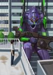  1boy eva_01 gun highres ikari_shinji looking_at_another neon_genesis_evangelion rifle wasabi60 weapon 