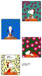  ascot bow chamupei danmaku doghouse hair_bow hair_tubes hakurei_reimu hakurei_reimu_(cosplay) highres peanuts sitting snoopy solo touhou 