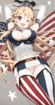  cleavage_cutout elbow_gloves gloves iowa_(kantai_collection) kantai_collection panties skirt star star-shaped_pupils symbol-shaped_pupils thigh-highs underwear weee_(raemz) 