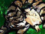  animal aruru_no_zaki aruruw barefoot lying nude sleeping tail tiger utawareru_mono utawarerumono 