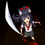  cat_ears school_uniform serafuku sword weapon yuuki_(silent_moon) 
