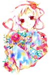  komeiji_satori legomaru pink_hair red_eyes short_hair touhou traditional_media watercolor watercolor_(medium) 