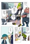  baseball_cap book comic crab domino_mask glasses hat headphones headphones_around_neck inkling locker mask mobile projector sorobochi splatoon 