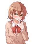  1girl alternate_hairstyle blush brown_eyes brown_hair embarrassed misaka_mikoto mukunoki_nanatsu pout school_uniform short_twintails to_aru_kagaku_no_railgun to_aru_majutsu_no_index twintails 