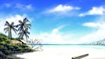  beach no_humans original palm_tree scenery sky tree yuuki_makoto_(radiant) 