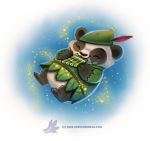  :3 ^_^ animal belt closed_eyes cryptid_creations feathers flute green_hat hat hat_feather holding instrument leaf leaf_clothing long_sleeves original pan_flute panda paws playing_instrument simple_background watermark web_address white_background 