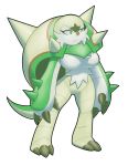  anthro breasts chesnaught dee_brizz green_eyes large_breasts pokemon transparent_background zach_eisenman 