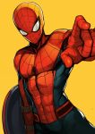  1boy abs captain_america_civil_war evan_yang highres male_focus marvel mask shield solo spider-man spider-man_(series) 