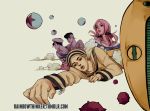  anchor_symbol black_hair braid bubble clouds dated dixie_cup_hat foreshortening hair_bobbles hair_ornament hat heart higashikata_jousuke_(jojolion) hirose_yasuho jojo_no_kimyou_na_bouken jojolion kira_yoshikage_(jojolion) kuujou_josefumi military_hat multicolored_hair peace_symbol pink_hair pompadour rainbowthinker rokakaka sailor sailor_hat signature soft_&amp;_wet stand_(jojo) tooth_gap twin_braids two-tone_hair watermark web_address 