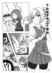 1boy 2girls ashigara_(kantai_collection) comic greyscale highres ishii_hisao kantai_collection monochrome multiple_girls page_number shiranui_(kantai_collection) shota_admiral_(kantai_collection) translation_request 