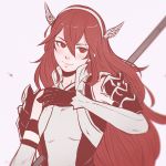  1girl fire_emblem fire_emblem_if gloves koyorin long_hair matoi_(fire_emblem_if) red_eyes redhead solo 